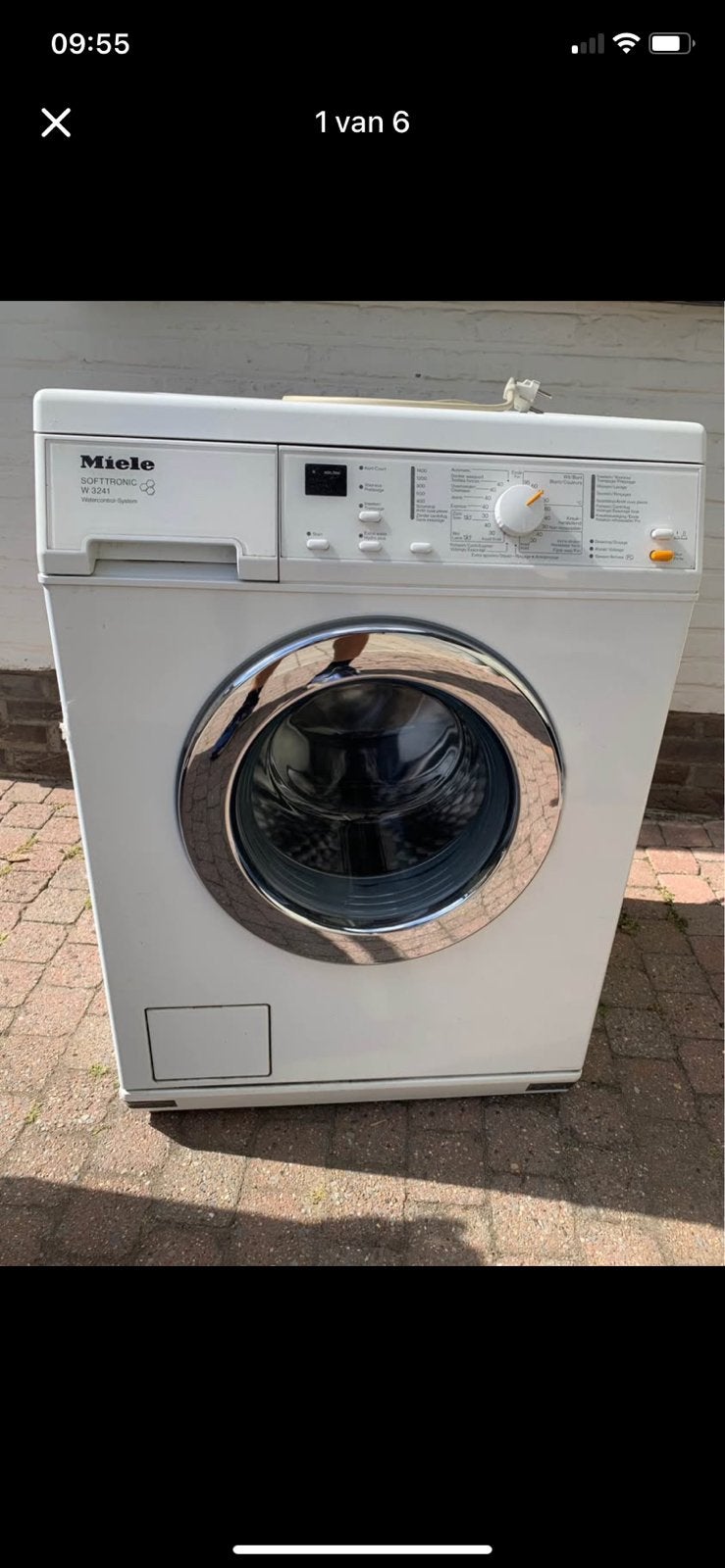Miele softronic W3241 wasmachine, 1200 à 1600 tours, 85 à 90 cm, Programme court, Enlèvement