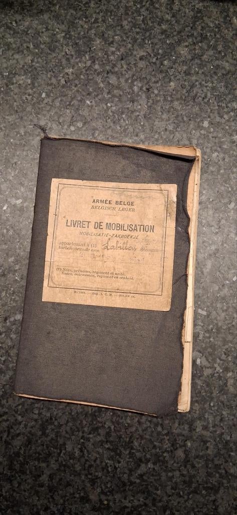 Cahier de mobilisation de l'ABBL entre les deux guerres, Enlèvement ou Envoi