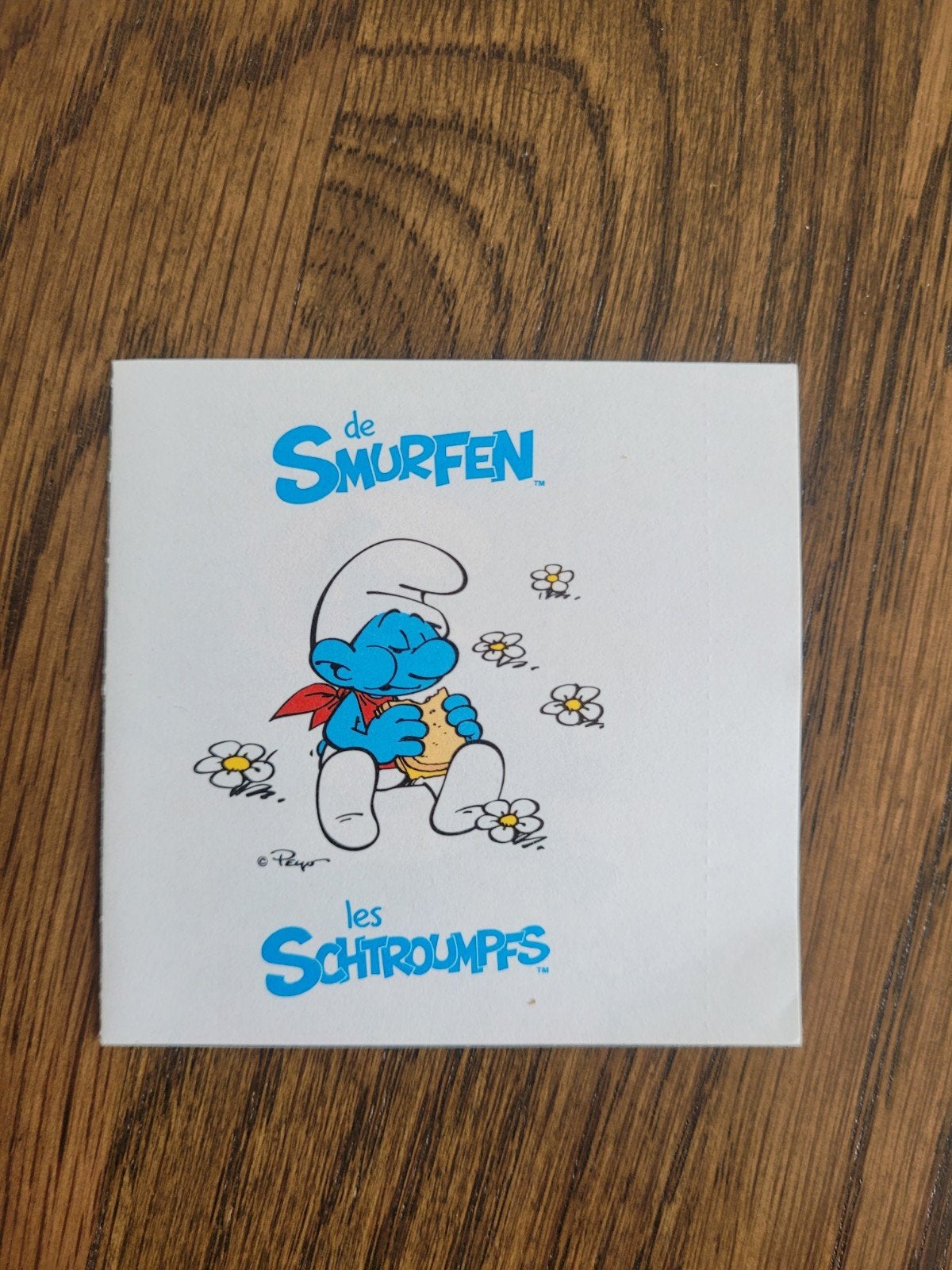 oude sticker de smurfen, Ophalen of Verzenden