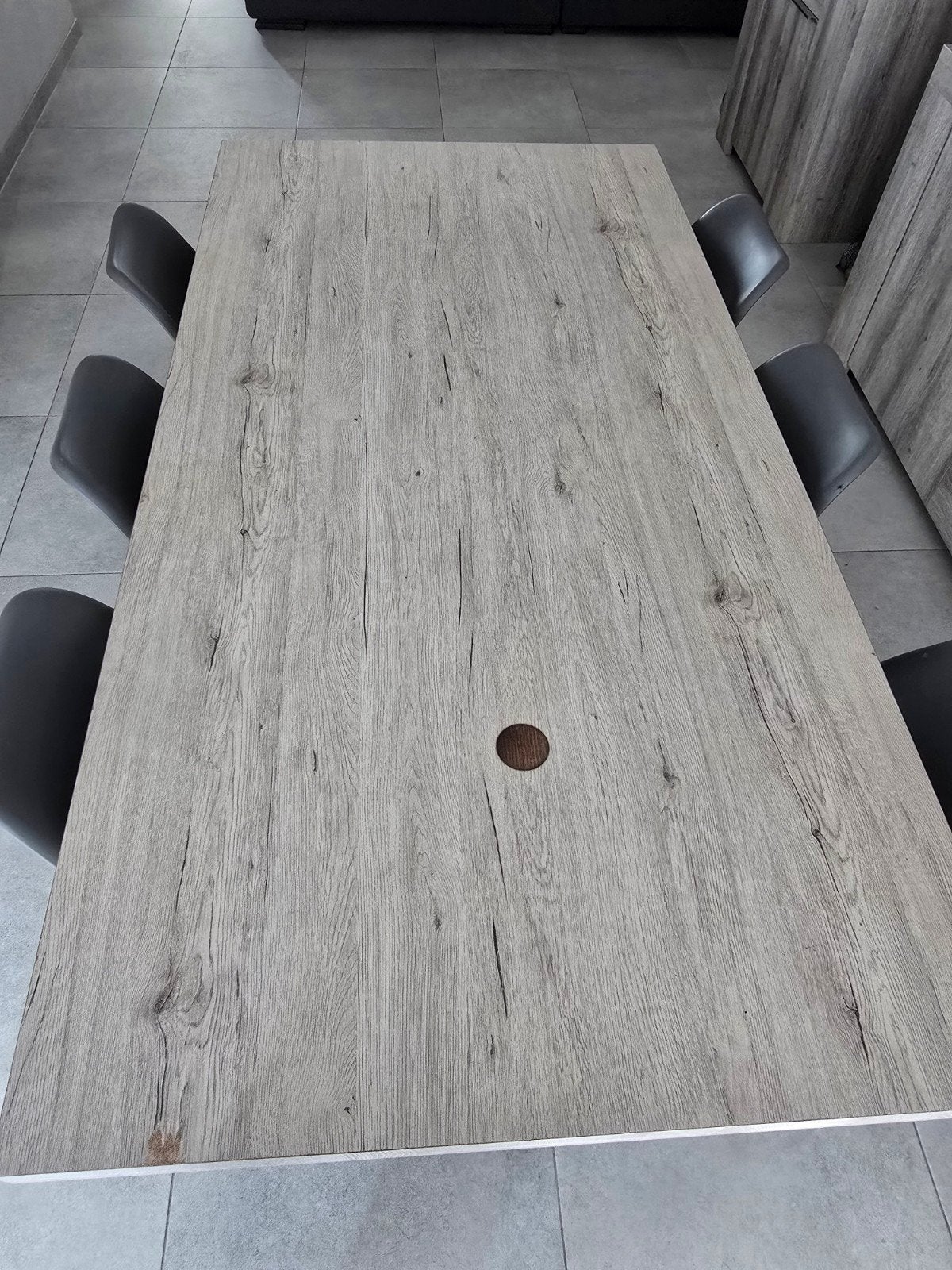Eettafel, Huis en Inrichting, Tafels | Eettafels, Ophalen, Gebruikt, 50 tot 100 cm, Vijf personen of meer