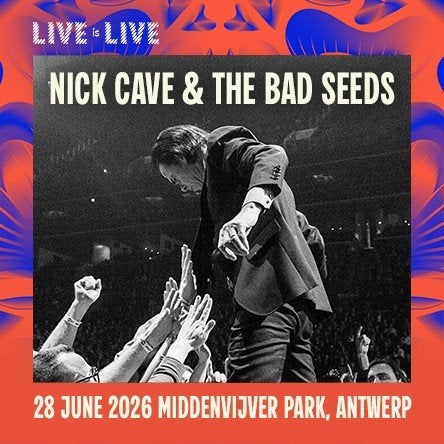 2 billets Nick Cave live is live 50 euros/pièce, Juin