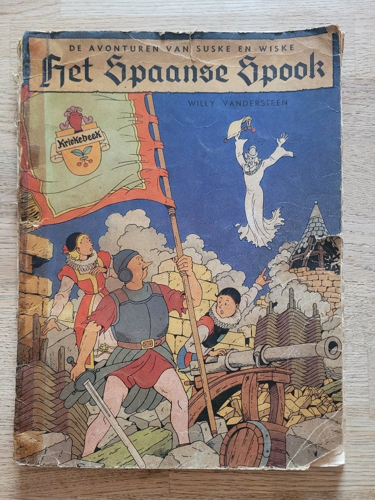 Suske en Wiske Het Spaanse Spook Vandersteen 1952 zeldzaam, Livres, BD, Enlèvement ou Envoi, Willy Vandersteen, Une BD, Utilisé