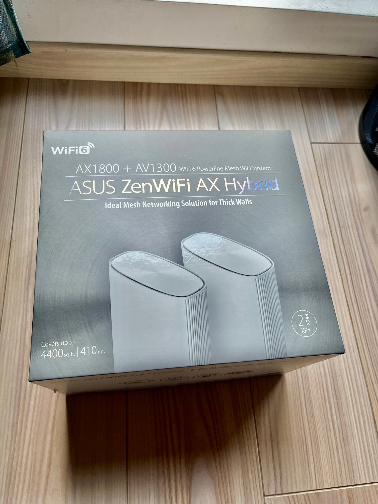 ASUS ZenWiFi XP4 x2 – Mesh WiFi 6 + CPL (AX1800), Enlèvement ou Envoi, Comme neuf