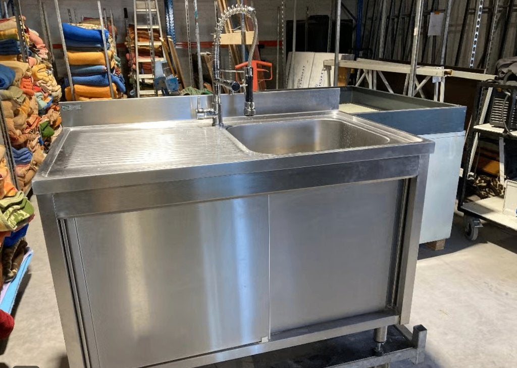 horeca spoelbak wasbak, Ophalen