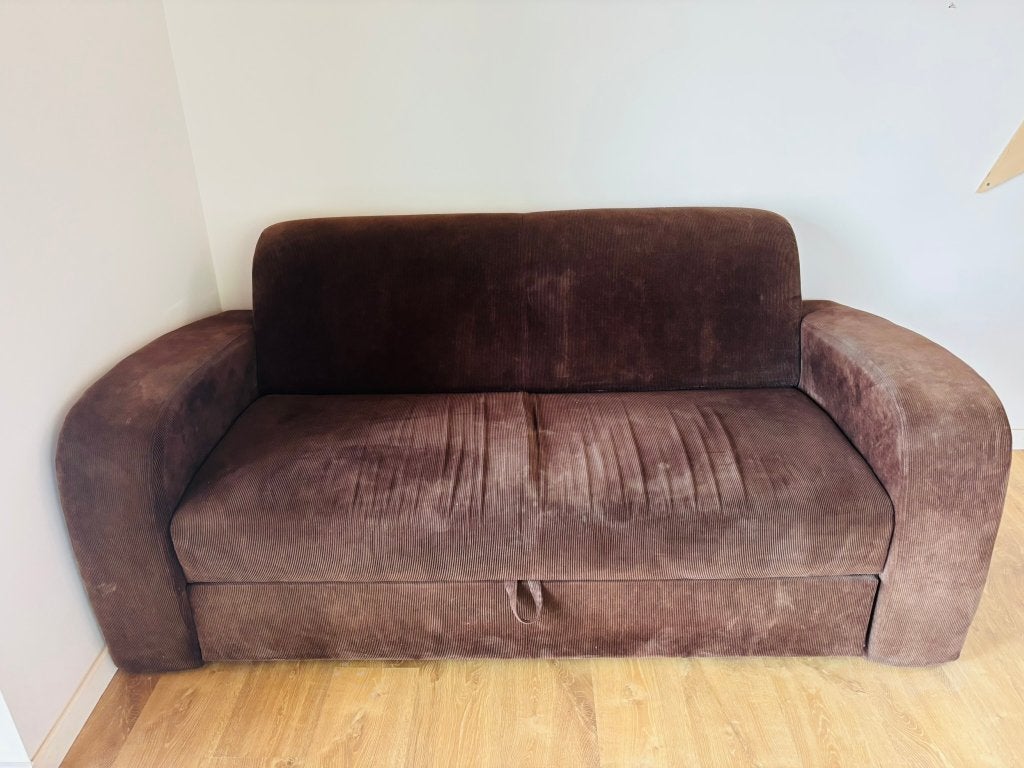 canapé-lit, 90 cm, Brun, Enlèvement, Utilisé