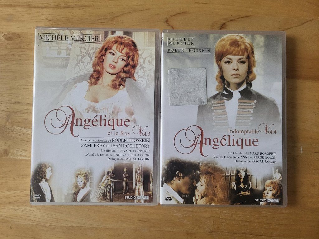 Lot DVD Angélique – Michèle Mercier (2 DVD), Cd's en Dvd's, Ophalen, 1960 tot 1980, Frans, Romantiek