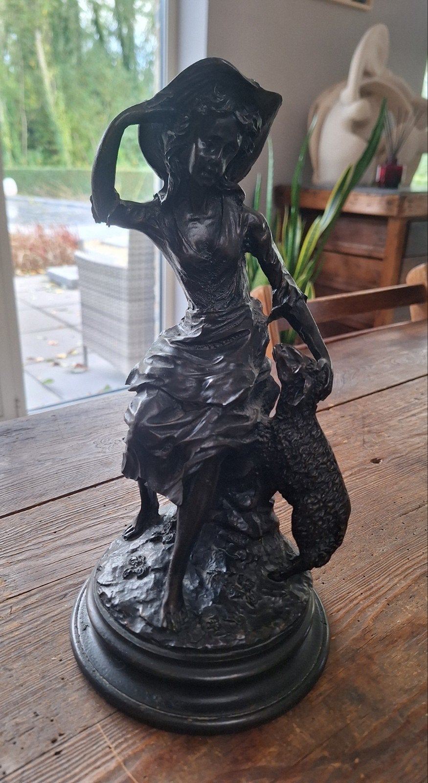 art nouveau beeld, Ophalen of Verzenden