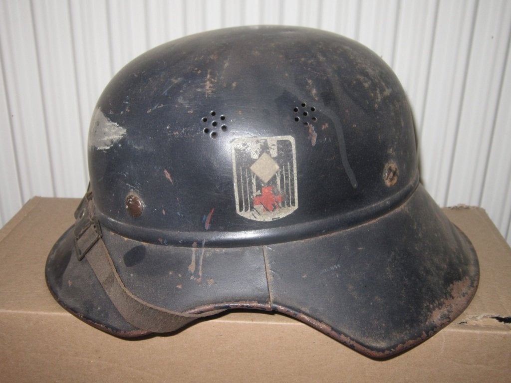 Duitse luftschutz DRK-helm uit de Tweede Wereldoorlog, Verzamelen, Verzenden, Overige soorten