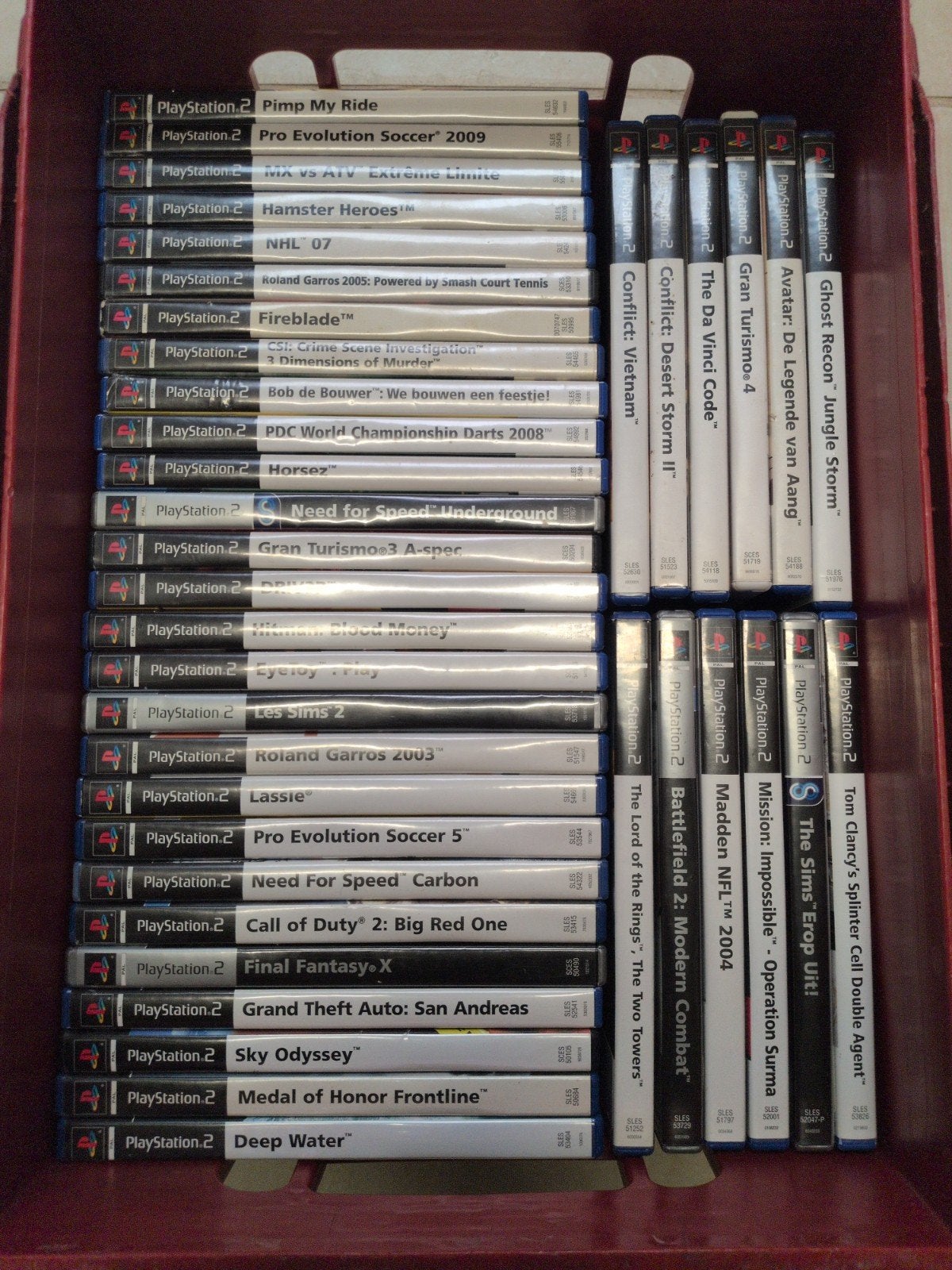 LOT DE JEUX PLAYSTATION 2 + - 60 PIÈCES, Un ordinateur, Enlèvement, Utilisé, À partir de 3 ans