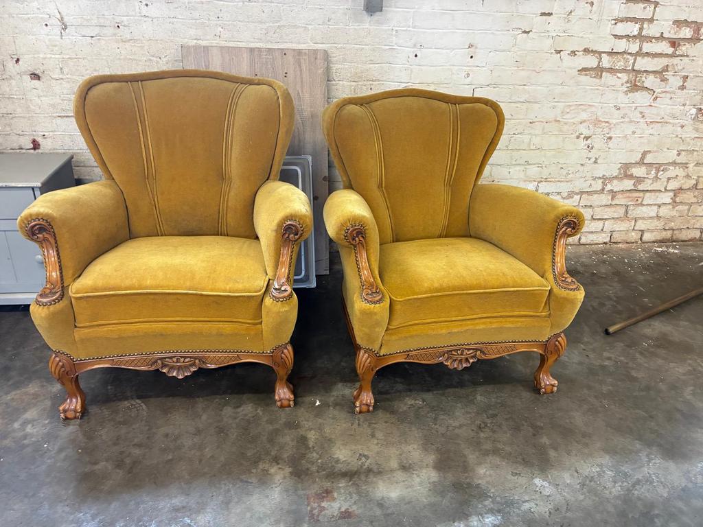 2 vintage zetels, Ophalen, Zo goed als nieuw