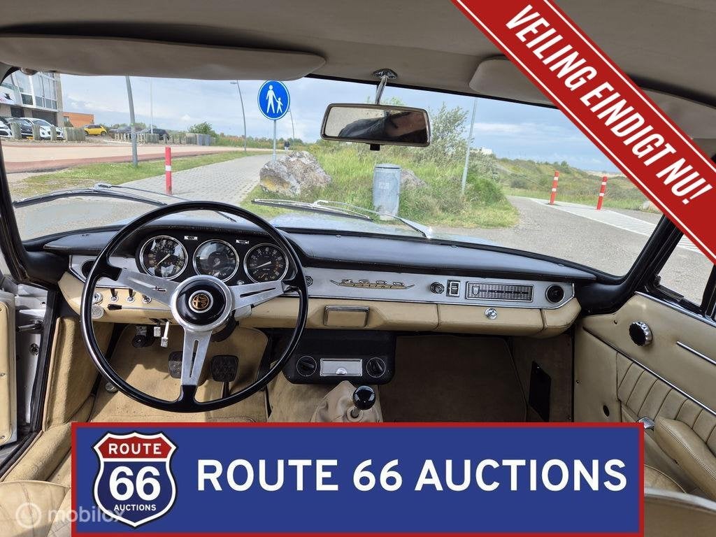 Alfa Romeo 2600 Sprint | 1965 | Route 66 Auctions, Autos, Achat, Entreprise, Boîte manuelle, Autre carrosserie