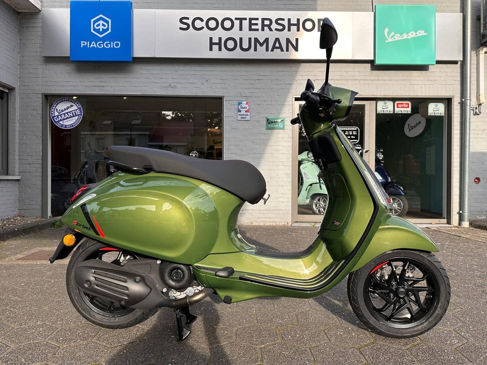 Vespa Sprint S 50cc 80th 45Km/h Verde Ribelle (nr.11), Vélos & Vélomoteurs, Neuf, Essence, 50 cm³, Vespa S