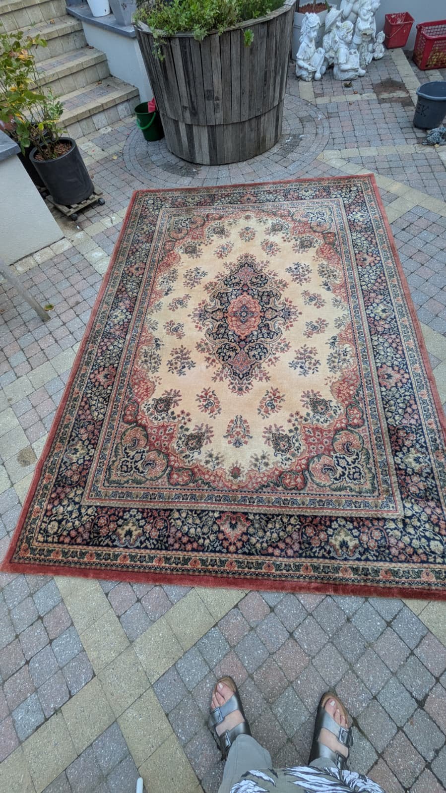 Grand tapis oriental vintage, 200 cm ou plus, 150 à 200 cm, Enlèvement, Utilisé