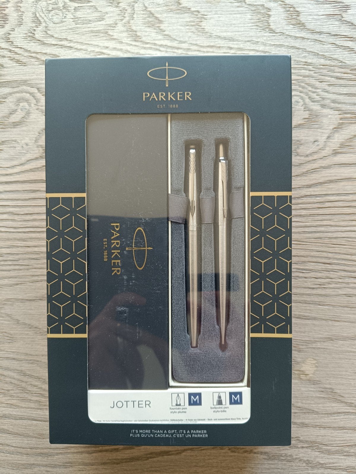 Parker ensemble stylo plume et stylo bille neuf, Enlèvement, Neuf