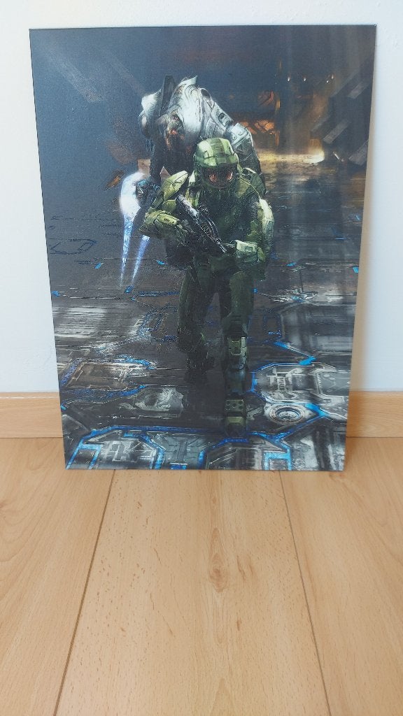 Halo-foto op metalen plaat, Ophalen, Nieuw, Metaal