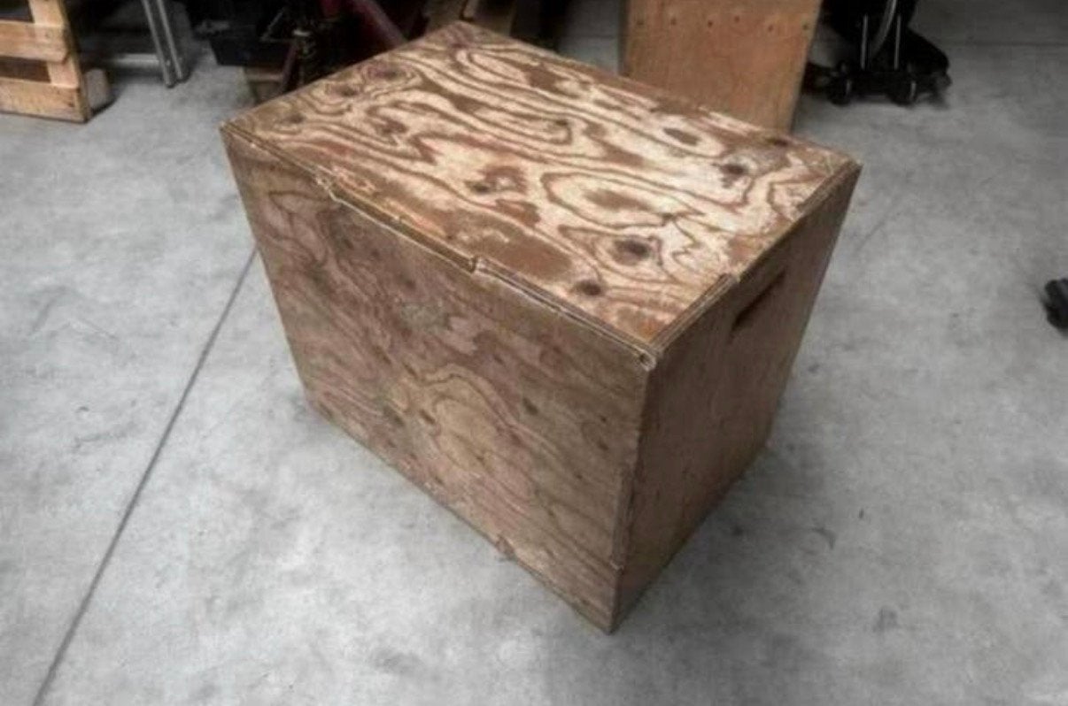Houten Plyo Box 3-1 - Afmeting: - 50 x 60 x 75 cm, Sport en Fitness, Ophalen, Gebruikt