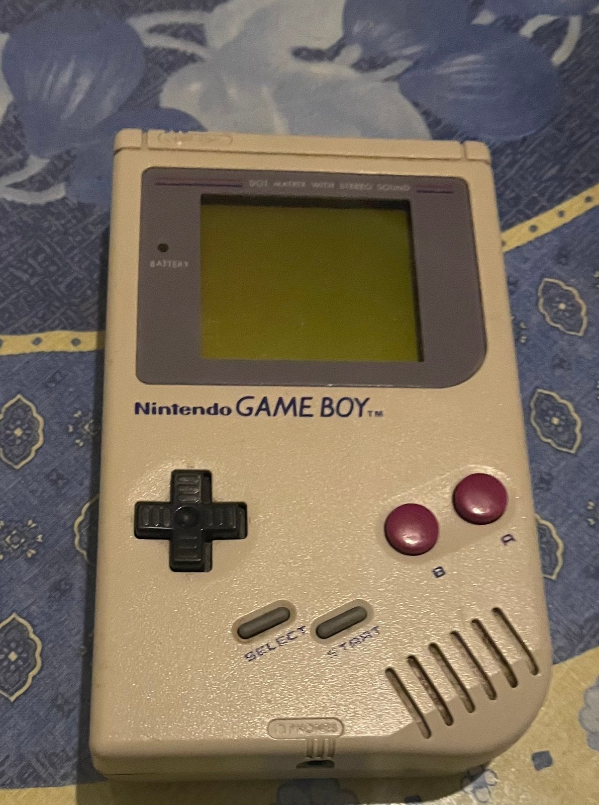 Nintendo game boy met pokemon blue spel, Games en Spelcomputers, Ophalen, Gebruikt, Game Boy Classic