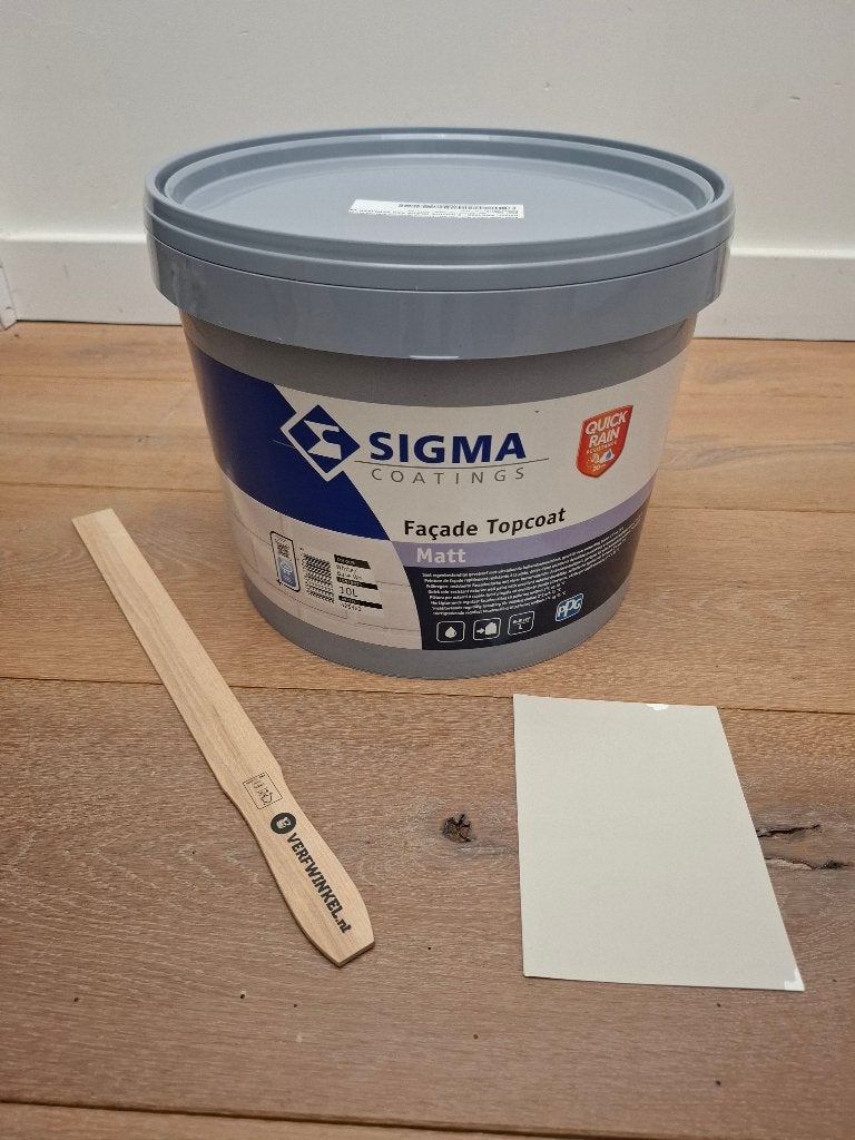 10L Muurverf Buiten - Sigma Facade Topcoat Matt - Intuitive, Doe-het-zelf en Bouw, Nieuw, Ophalen of Verzenden, Verf, 10 tot 15 liter