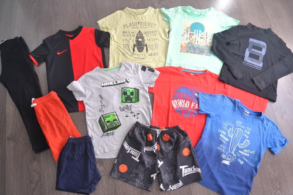 Lot vêtements garçon 8 ans:T-shirts (Nike),shorts,pantalons, Garçon, Enlèvement ou Envoi, Autres types, Utilisé