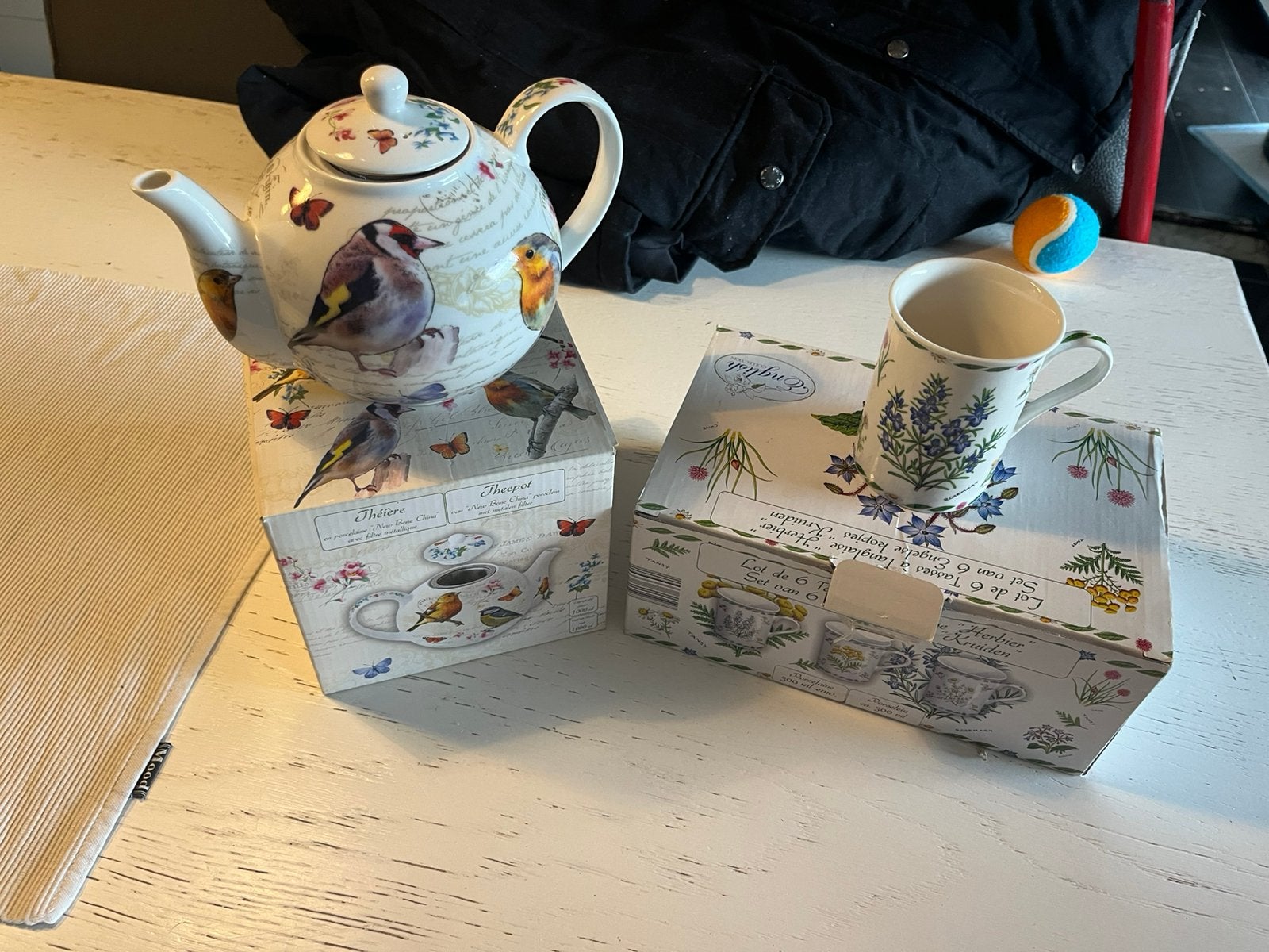 Theepot en theetassen te koop, Enlèvement, Neuf, Verre