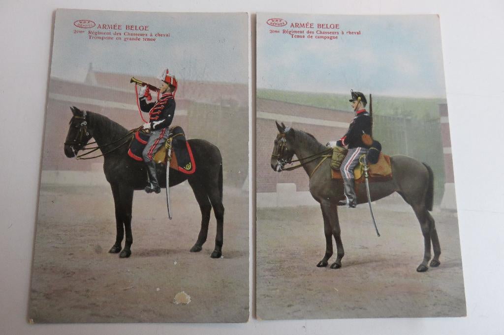 Lot de 2 cartes Préaux, Enlèvement ou Envoi, Avant 1920, Non affranchie
