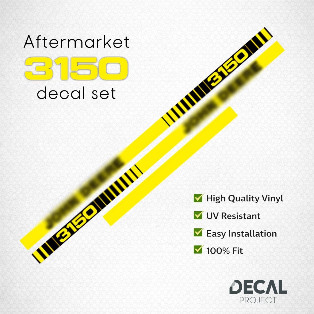 Autocollants de rechange John Deere 3150 - 3540, Envoi