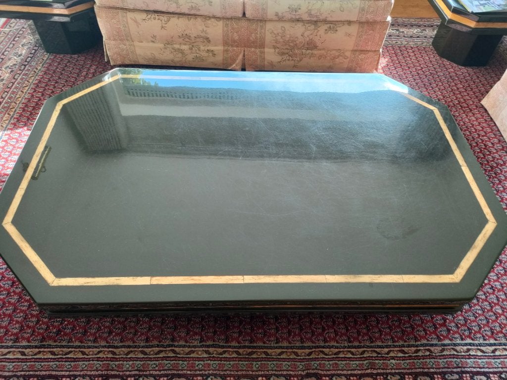 Stevige salontafel, Ophalen, Overige materialen, Gebruikt, 100 tot 150 cm