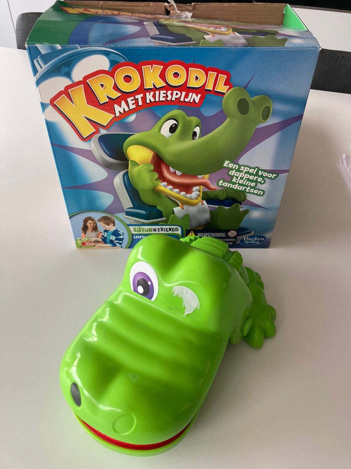 Gezelschapsspel krokodil met Kiespijn, Hobby en Vrije tijd, Gezelschapsspellen | Overige, Ophalen, Zo goed als nieuw