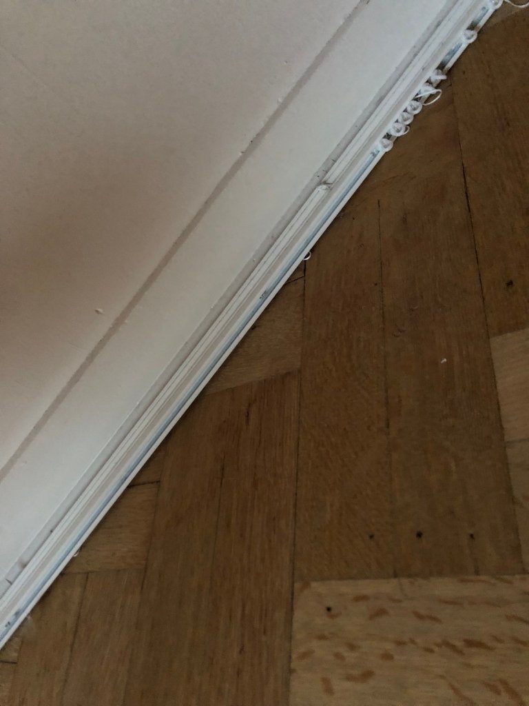 Tringles à rideaux blanches - "wave", Maison & Meubles, Autres marques, 370 cm, Métal, Comme neuf