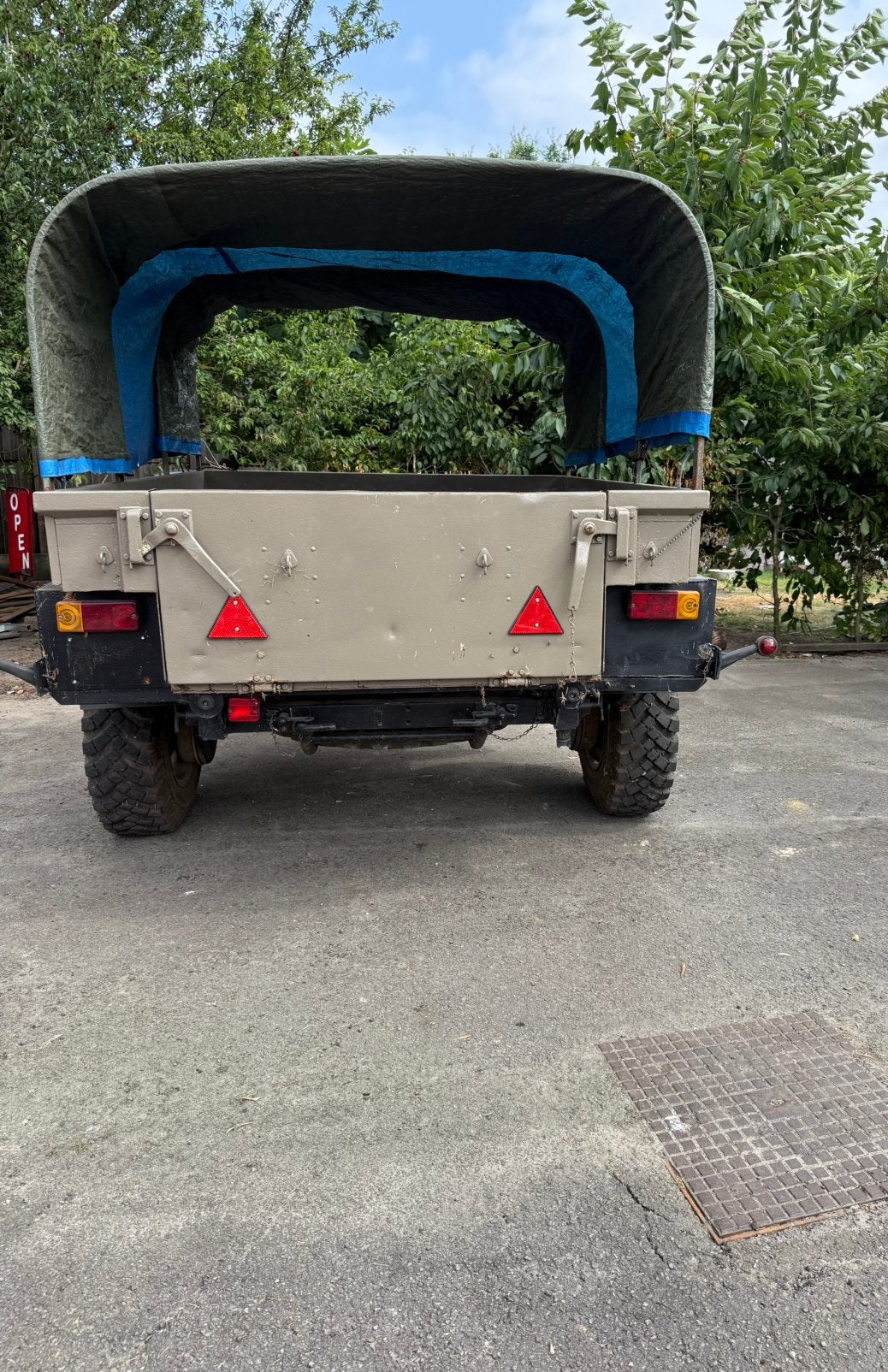 Remorque Remork Aanhangwagen UNIMOG EX-DUITS LEGER 1969, Ophalen, Landmacht