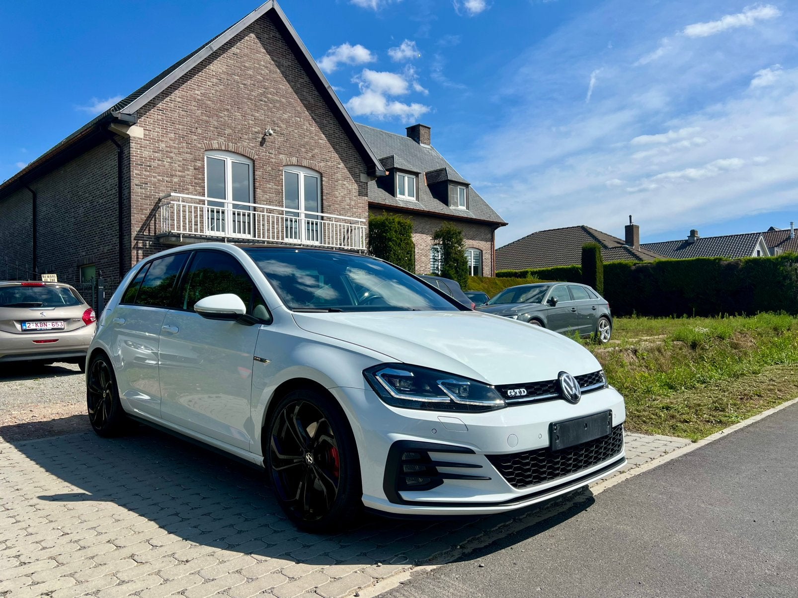 VW Golf 7.5 GTD / 2.0 TDi 184 Pk / 143000 km / Pano / 2018, Stof, 4 cilinders, Zwart, Golf