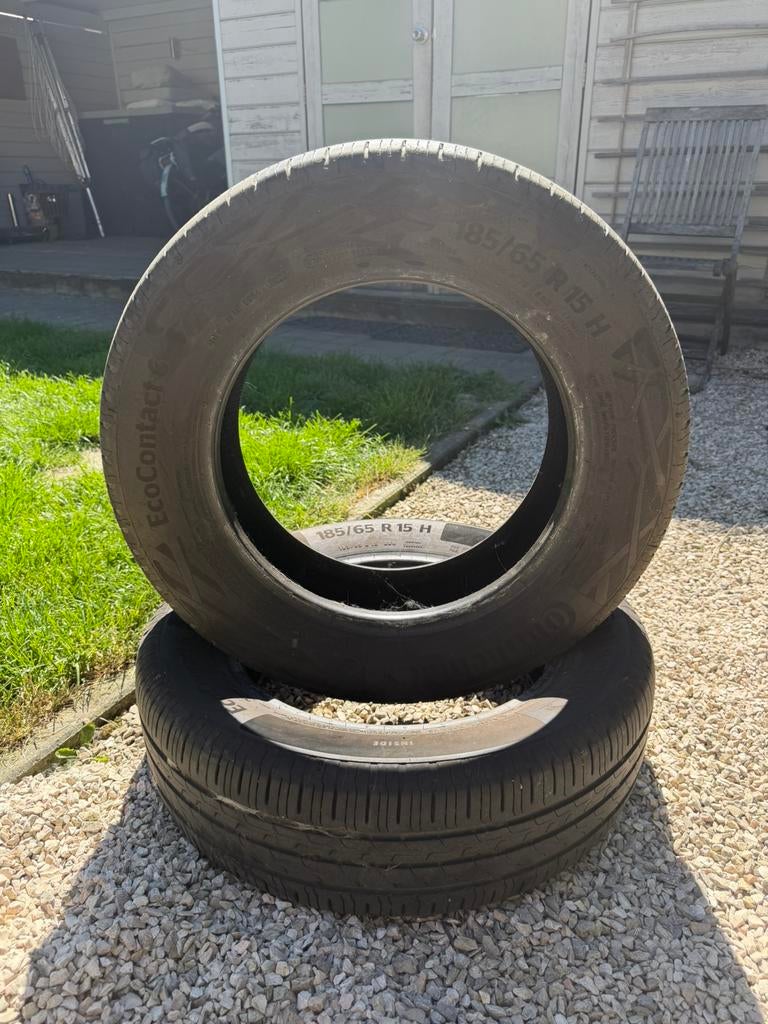 Continental 2x 185/65/15 88H zomerbanden 6mm, Ophalen, Zo goed als nieuw