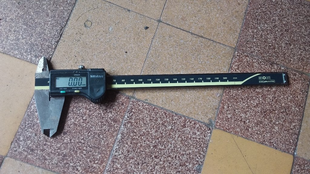 Mitutoyo digimatic 200 mm remklauwen, Doe-het-zelf en Bouw, Ophalen of Verzenden, Gebruikt