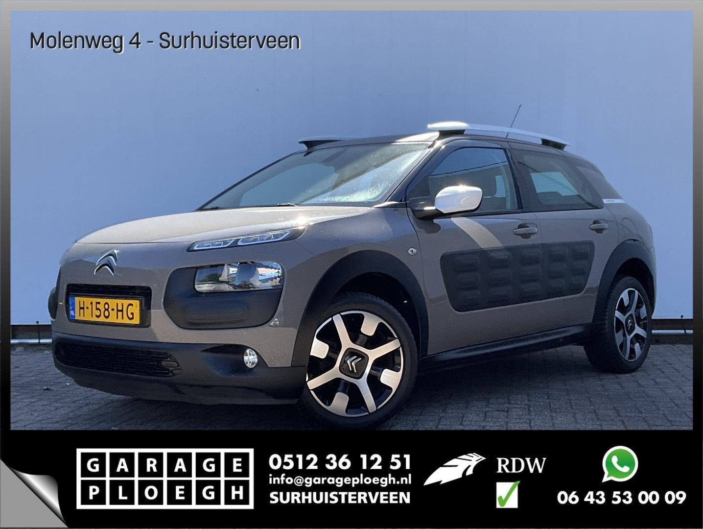Citroen C4 Cactus 1.2 VTi Shine Cruise Camera Clima Bluetoot, Auto's, Citroën, Bedrijf, C4 Cactus, ABS, Airbags, Alarm, Bluetooth