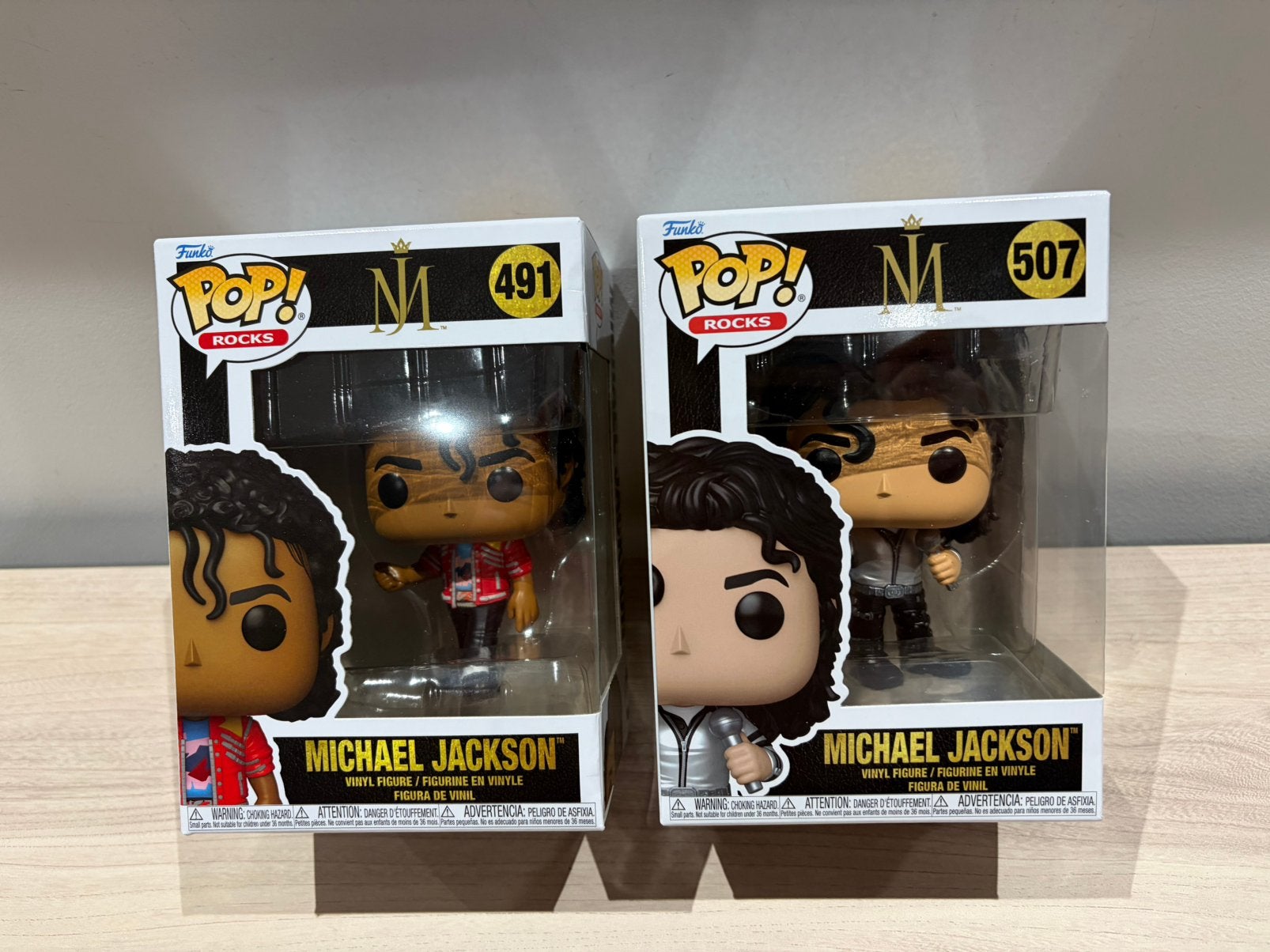 Funko Pop! Rocks Michael Jackson #491 & #507 – Set of 2, Verzamelen, Ophalen of Verzenden, Zo goed als nieuw
