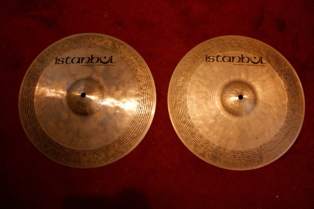 Vintage Istanbul Pasha 14" Hi-Hats (Mehmet Agop era), Musique & Instruments, Batteries & Percussions, Enlèvement, Utilisé, Autres marques