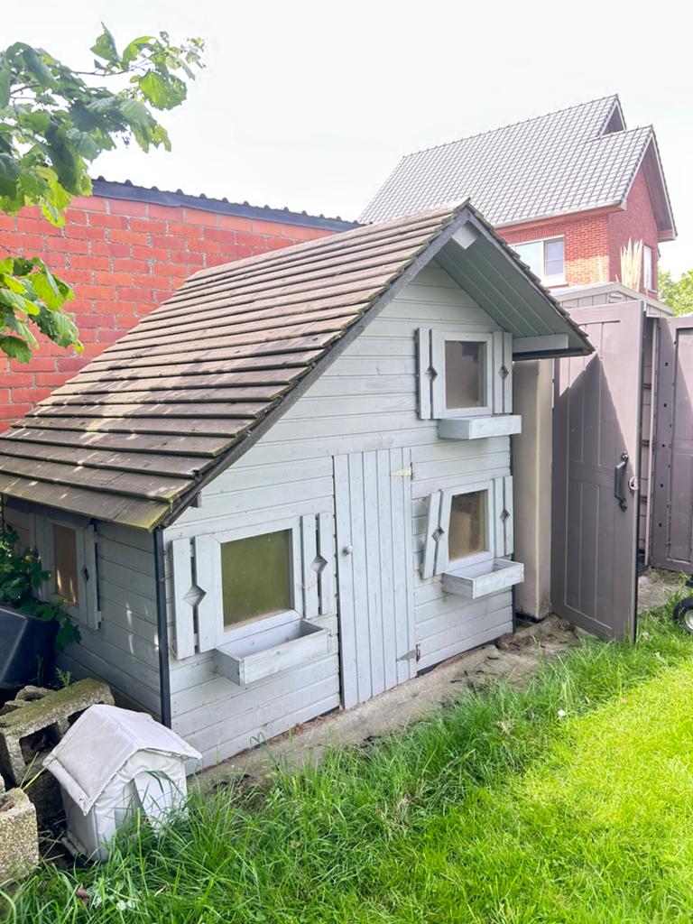 Kinder speel huis., Tuin en Terras, Ophalen, Gebruikt, Blokhut, 2 ramen
