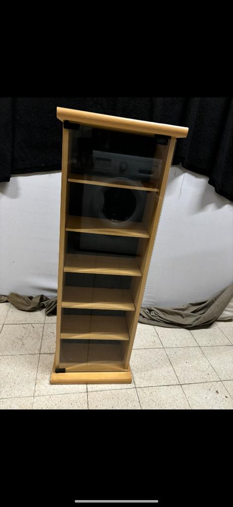 Vitrine en bois avec porte en verre, Enlèvement, Comme neuf, Verre