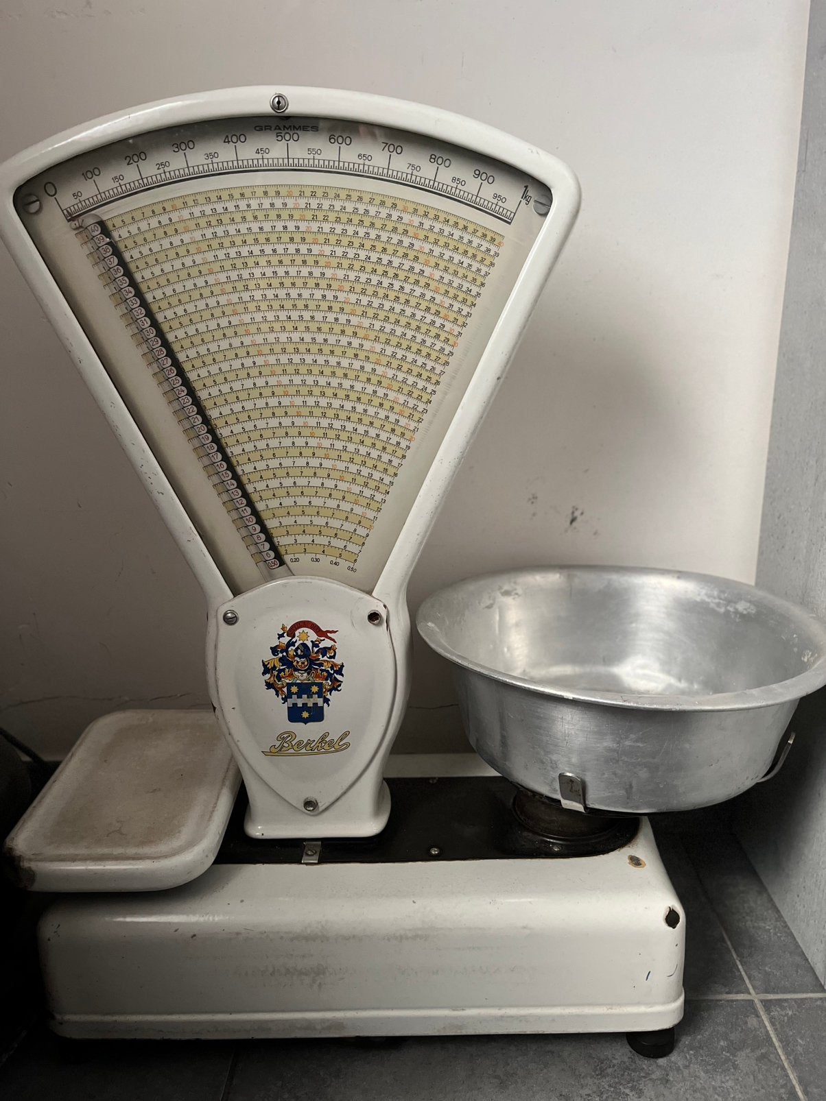 Berkel weegschaal, Ophalen, Gebruikt