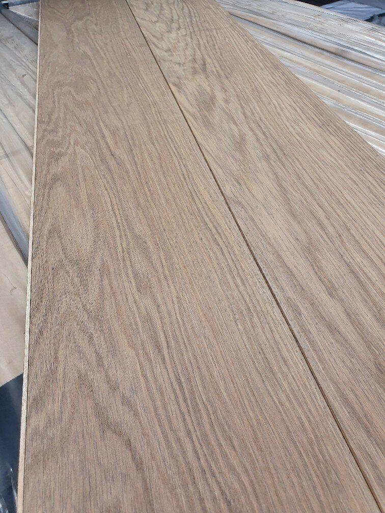 PARQUET EN BOIS ; PLATEAU MULTIPLATEAU EN CHÊNE DE 77,6 M2, Jardin & Terrasse, Enlèvement, Blanc