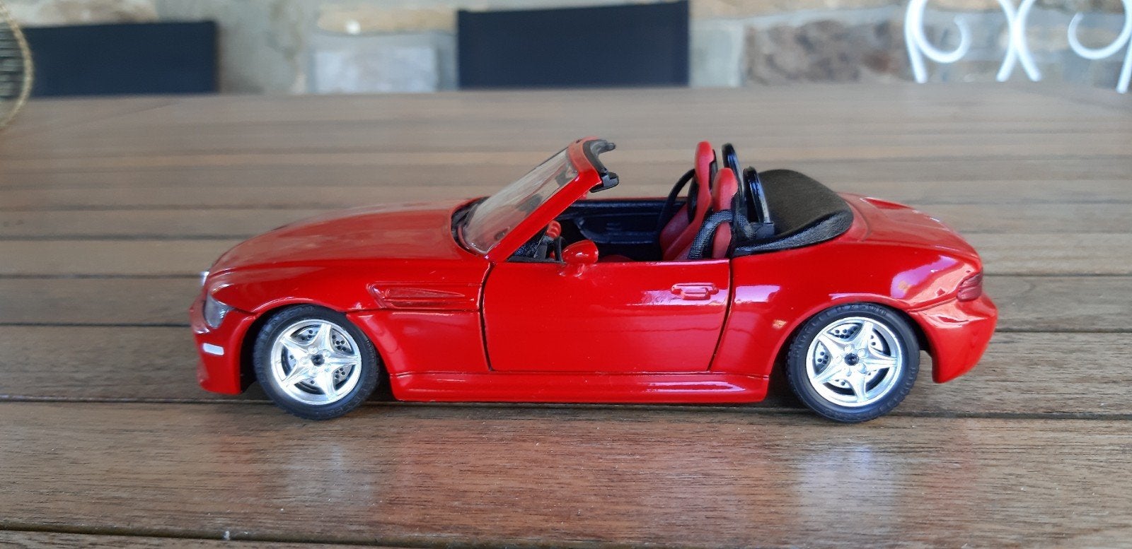 BMW Roadster 1996 1/24 , Burago, Enlèvement ou Envoi, Comme neuf, Burago