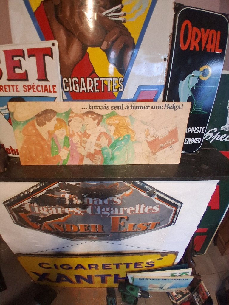 A vendre ce carton publicitaire vantant la marque Belga, Collections, Enlèvement ou Envoi, Comme neuf, Panneau publicitaire