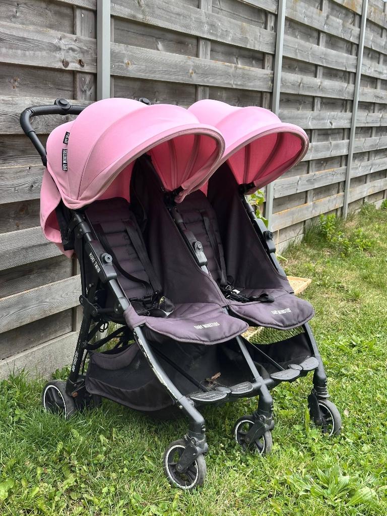 Baby Monsters Kuki Twin tweelingkinderwagen duo-kinderwagen, Enfants & Bébés, Poussettes & Combinaisons, Utilisé, Poussette, Autres marques