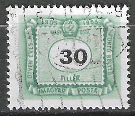 Hongarije 1953 - Yvert 206TX - Taxzegel - 30 fi. (ST), Postzegels en Munten, Postzegels | Europa | Hongarije, Verzenden, Gestempeld