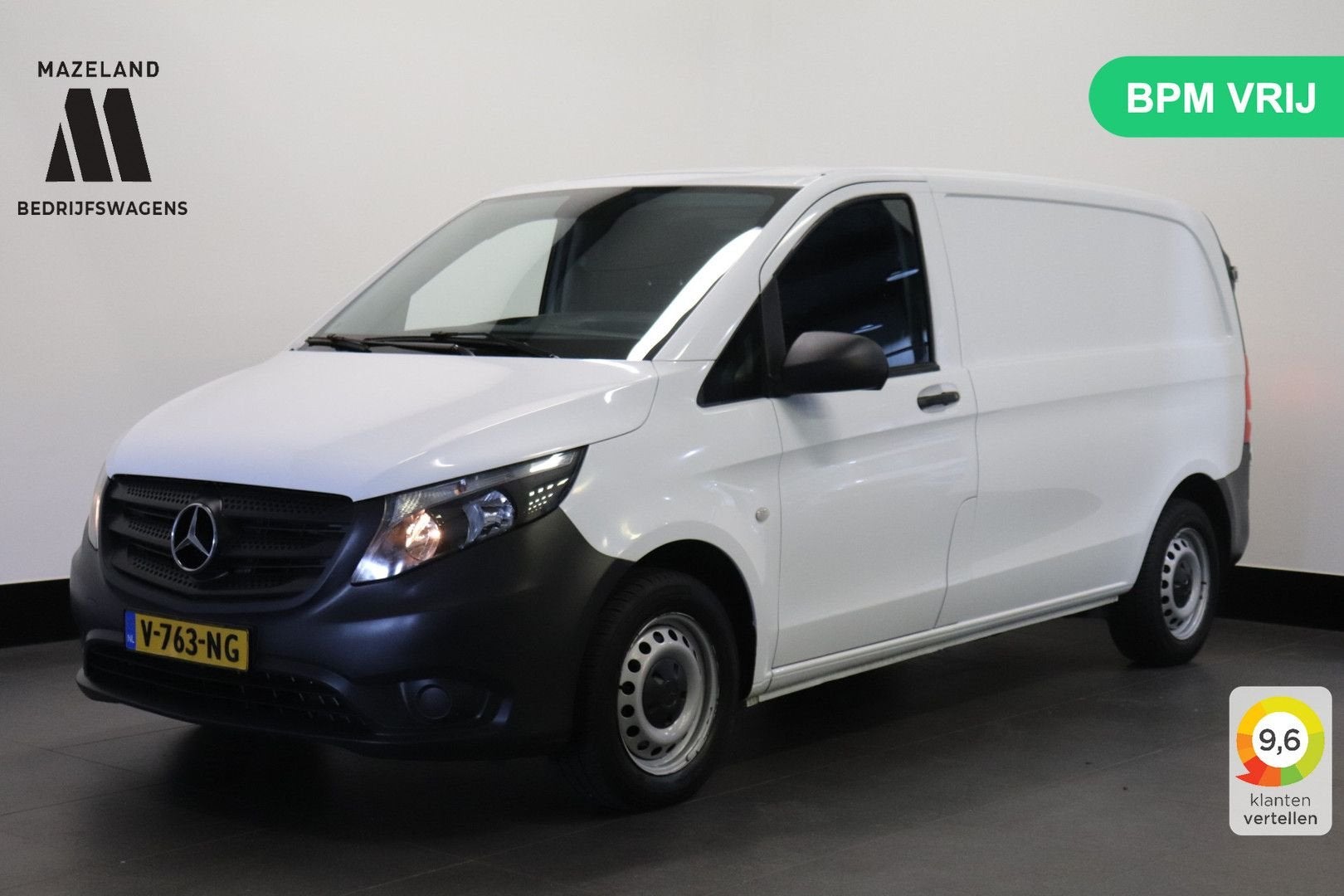 Mercedes-Benz Vito 109 CDI - EURO 6 - Airco - Navi - Cruise, Auto's, 164 g/km, Wit, Mercedes-Benz, Bedrijf