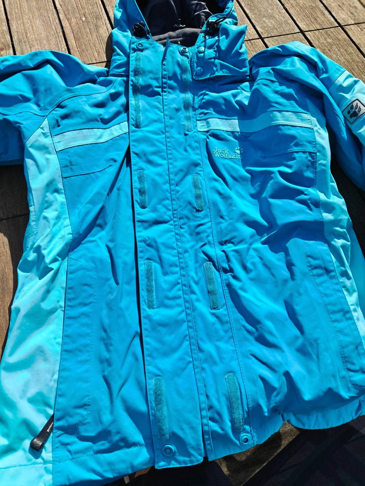 jas Jack wolfskin 3 in 1, Maat 38/40 (M), Blauw, Ophalen of Verzenden, Jack Wolfskin