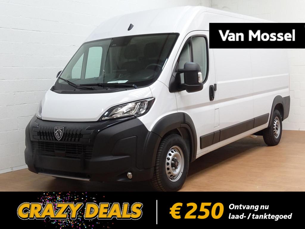 Peugeot Boxer 2.2D l3h2 automaat, Auto's, Stof, Zwart, Wit, Bedrijf