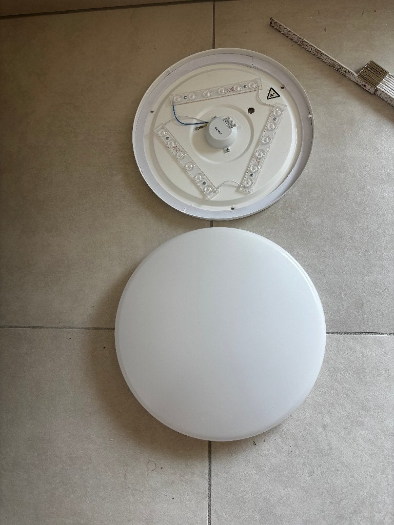 Led plafondlamp badkamer, Ophalen, Kunststof, Overige stijlen, LED