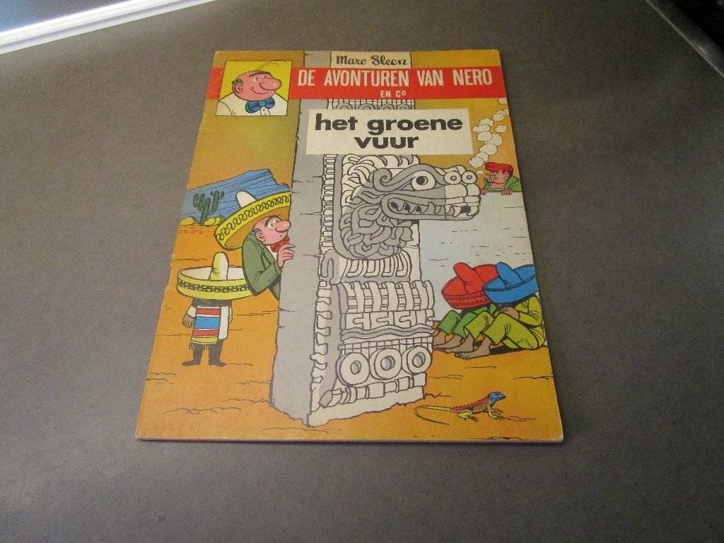 Nero - Het groene vuur - 1e druk - 1966, Enlèvement ou Envoi, Marc Sleen, Une BD, Comme neuf