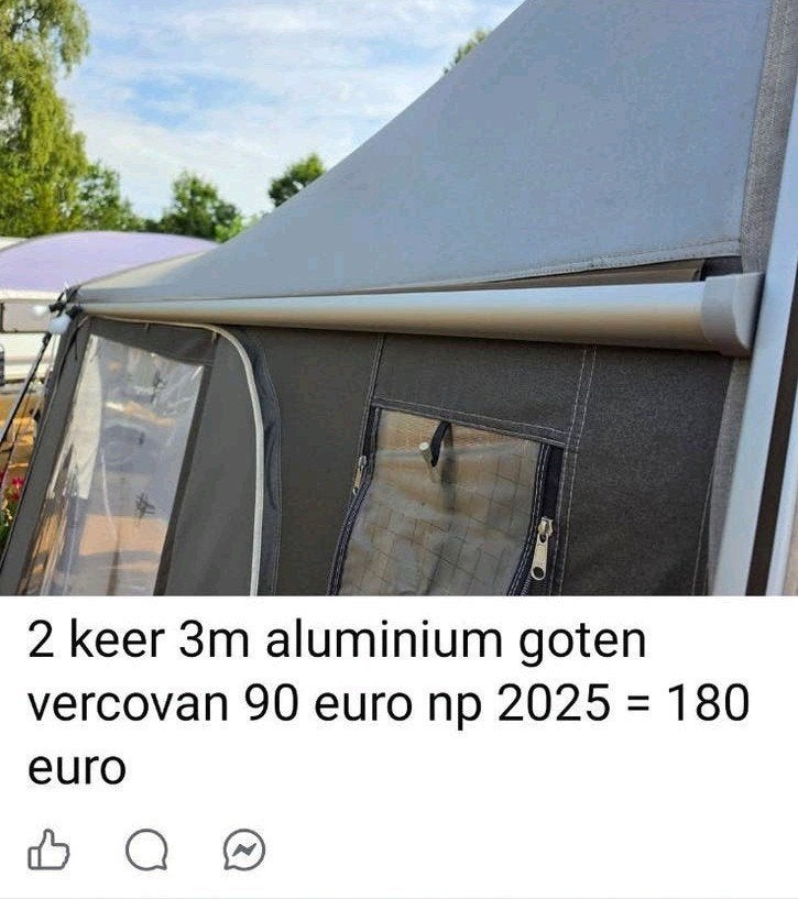 tentgootjes, Caravanes & Camping, Enlèvement, Comme neuf